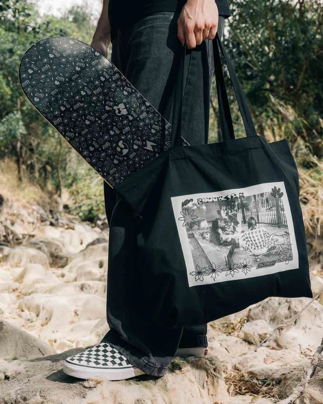 Tote Bag Screw X BETESGA Black